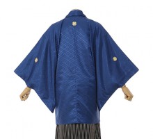 男性用袴|E-SV06-5-1|5号紺紋付/白銀ぼかし袴