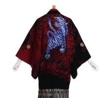 男性用袴 SV103-6-1 赤地黒紫虎|赤袴段縞金紺黒