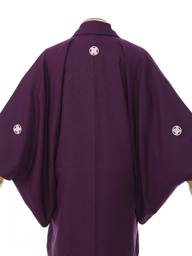 男性用袴 SV18-5-2 山本寛斉紫|白ぼかし黒 縞袴