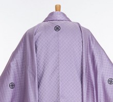 男性用袴 SV21-7-2 藤色菱形|銀紫ぼかし縞袴