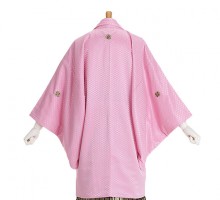 男性用袴 SV52-4-1 ピンク菱形|黒金梅鉢袴