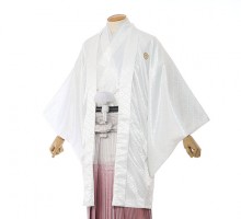 男性用袴 SV69-6-1 白菱形|エンジと銀の縞袴
