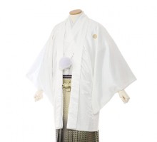 男性用袴 SV71-7-1 白菱形|黒白金ダイヤ袴
