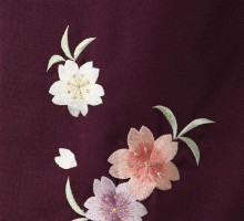 四季花柄の卒業式袴フルセット(ベージュ系)|卒業袴(普通サイズ)
