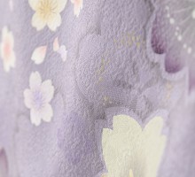 桜文様柄の卒業式袴フルセット(紫系)|卒業袴(普通サイズ)