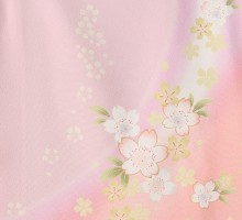 袖ぼかし桜文様柄の卒業式袴フルセット(ピンク系)|卒業袴(普通サイズ)