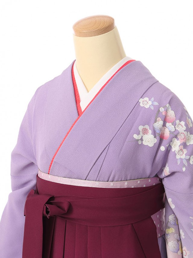 レンタル袴|148～153cm|先生|Sサイズ|卒業式袴フルセット(紫系)|卒業袴(普通サイズ)