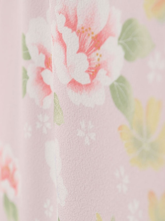 花柄の卒業式袴フルセット(ピンク系)|卒業袴(普通サイズ)