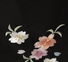 花紋桜文様柄の卒業式袴フルセット(オレンジ系)|卒業袴(普通サイズ)