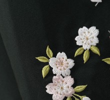 NICOLE(ニコル)バラと蝶柄の卒業式袴フルセット(ベージュ系)|卒業袴(普通サイズ)