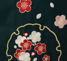 疋田絞り調古典柄の卒業式袴フルセット(オレンジ系)|卒業袴(普通サイズ)