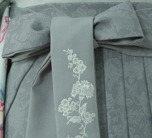 ジルスチュアート牡丹花柄の卒業式袴フルセット(緑系)|卒業袴(普通サイズ)