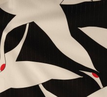 鶴×矢絣柄の卒業式袴フルセット(黒/白系)|卒業袴(小さいサイズ)(スモール)