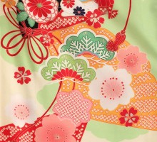 JAPAN STYLE|七五三着物レンタルフルセット(グリーン系 )|女の子(七歳)