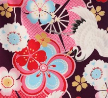 JAPAN STYLE|七五三着物レンタルフルセット(パープル系 )|女の子(七歳)