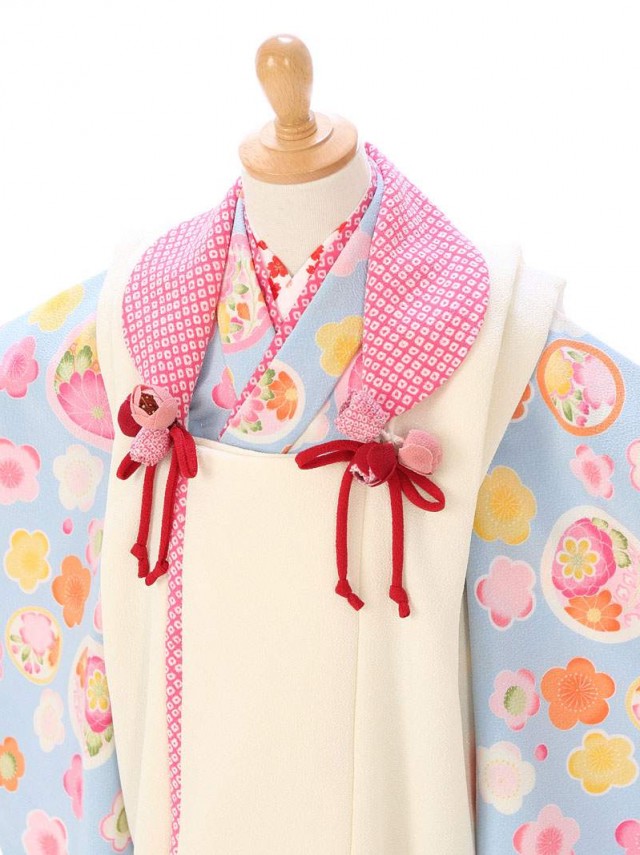JAPAN STYLE|七五三着物3歳　女の子(被布)フルセット(水色系 )|女の子(三歳)　