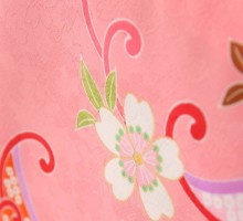 3歳　牡丹梅柄の七五三着物3歳　女の子(被布)フルセット(ピンク系 )|女の子(三歳)
