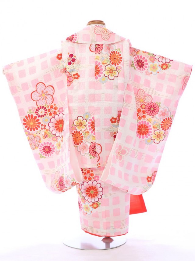 SH-012 七五三3歳女児　正絹　被布レンタルフルセット