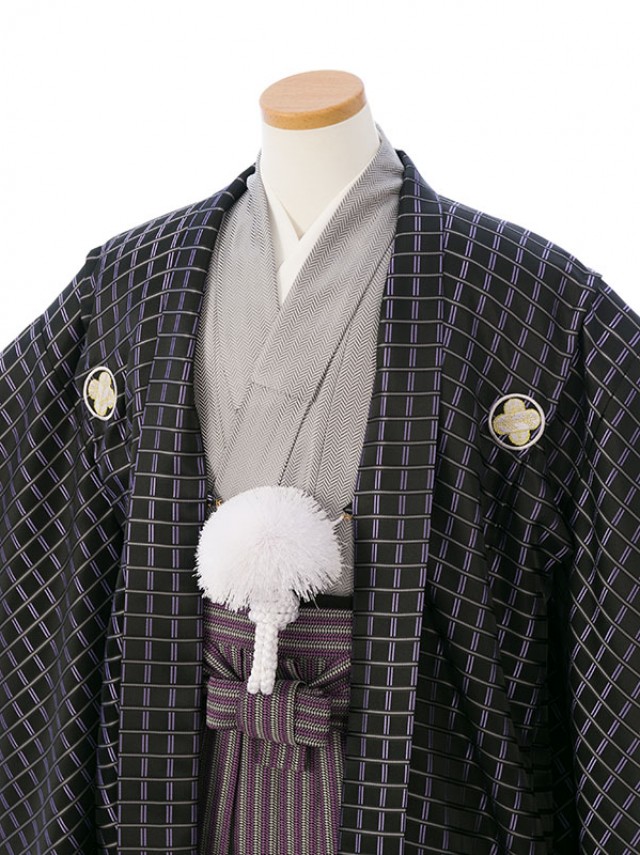 小学生　男の子　ジュニア紋付き袴　卒業式　十三参りなどにどうぞ!