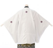 袴レンタル　小学校卒業式　紋付き袴(白系)|男の子(小学生袴)