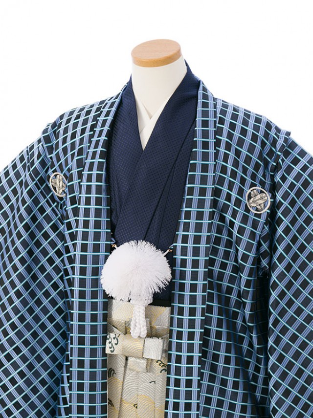 小学生　卒業式　袴|ハーフ成人式|小学生　卒業式袴(ブルー系)|男の子(小学生袴)