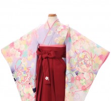 袴レンタル　卒園式　大人気　乙葉のロマンティックスイートな着物セット　　