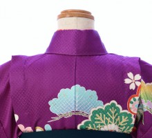 袴レンタル　女の子　卒園式　紫地に古典吉祥文様　
