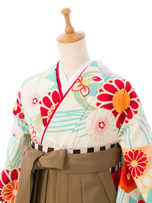 振袖袴|158〜163cm|和風館|卒業式袴フルセット(ブルー系)|卒業袴(普通サイズ)