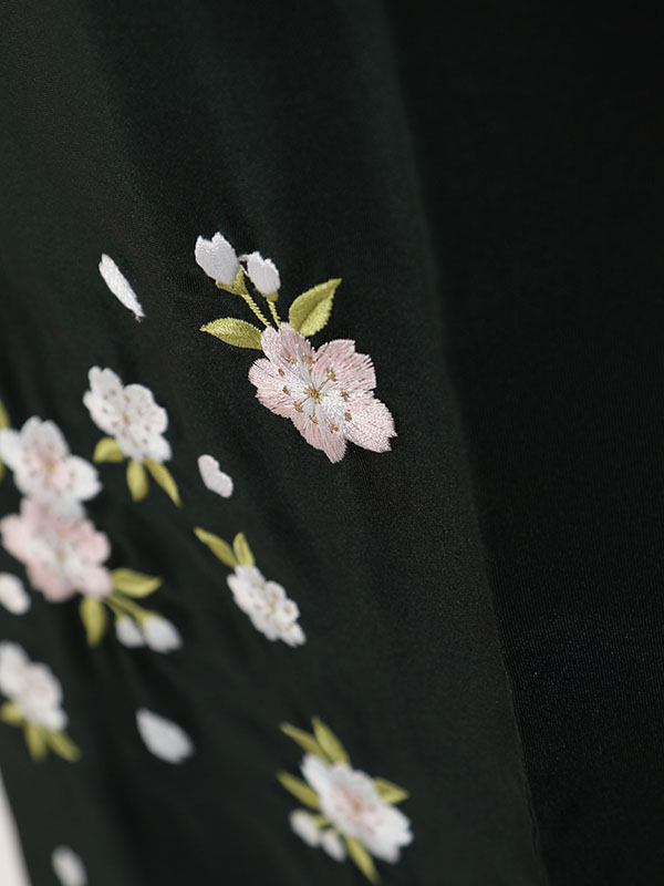 レンタル袴|先生|桜柄の卒業式袴フルセット(ピンク)|卒業袴(普通サイズ)